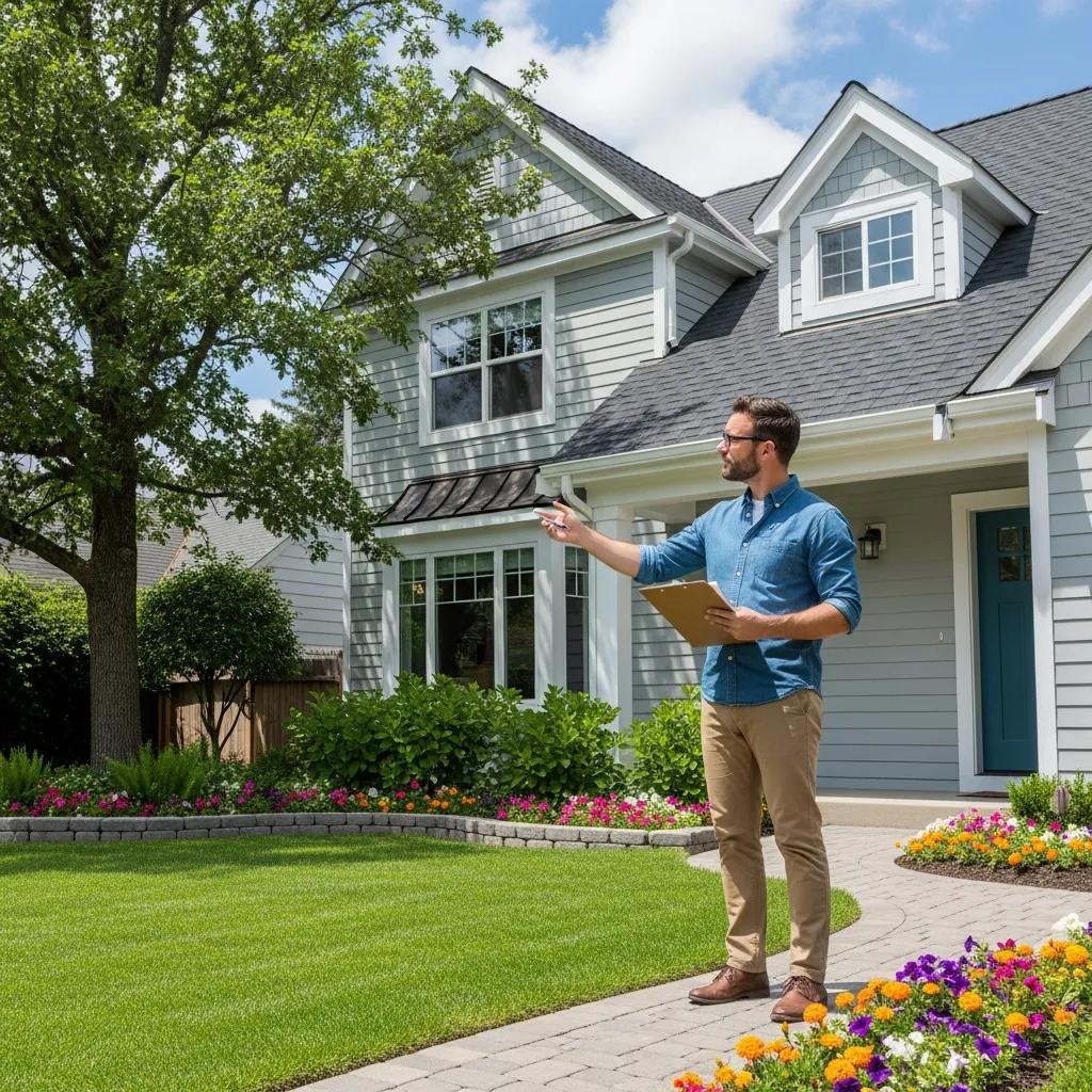 Landlord inspecting rental property for maintenance, illustrating landlord responsibilities in Georgia
